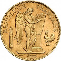 Large Obverse for 100 Francs 1903 coin