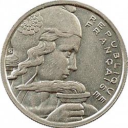 Large Obverse for 100 Francs 1956 coin