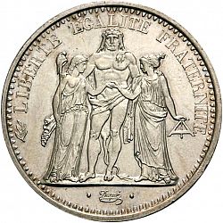 Large Obverse for 10 Francs 1967 coin