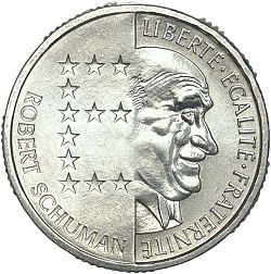 Large Obverse for 10 Francs 1986 coin