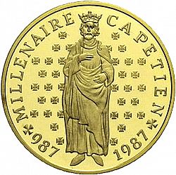 Large Obverse for 10 Francs 1987 coin