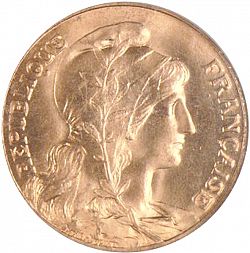 Large Obverse for 10 Centimes 1903 coin
