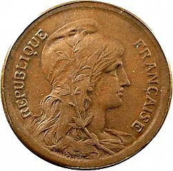 Large Obverse for 10 Centimes 1916 coin