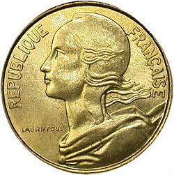 Large Obverse for 10 Centimes 1989 coin