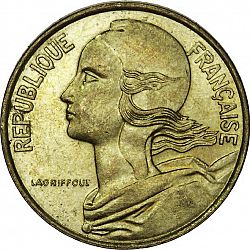 Large Obverse for 10 Centimes 1997 coin
