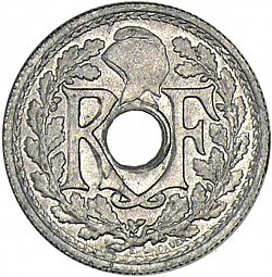 Large Obverse for 10 Centimes 1945 coin
