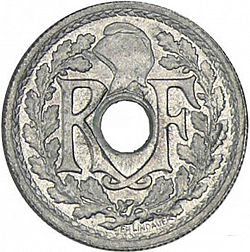 Large Obverse for 10 Centimes 1945 coin