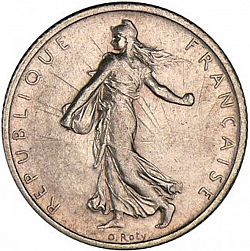 Large Obverse for 1 Franc 1903 coin
