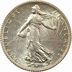 Large Obverse for 1 Franc 1910 coin