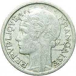 Large Obverse for 1 Franc 1941 coin