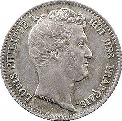Large Obverse for 1 Franc 1831 coin
