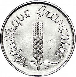 Large Obverse for 1 Centime 1976 coin