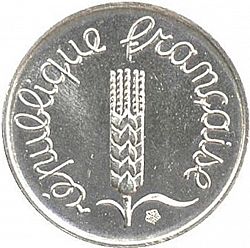 Large Obverse for 1 Centime 1981 coin