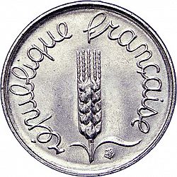 Large Obverse for 1 Centime 1987 coin