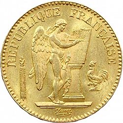 Large Obverse for 20 Francs 1848 coin