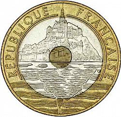Large Obverse for 20 Francs 1995 coin