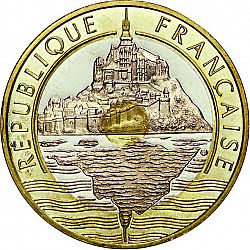 Large Obverse for 20 Francs 1998 coin