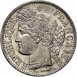 Large Obverse for 2 Francs 1849 coin