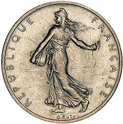 Large Obverse for 2 Francs 1898 coin