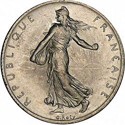 Large Obverse for 2 Francs 1902 coin