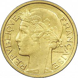 Large Obverse for 2 Francs 1932 coin