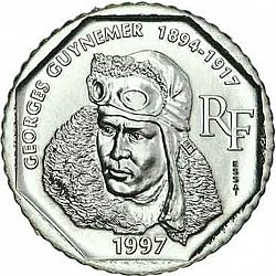 Large Obverse for 2 Francs 1997 coin