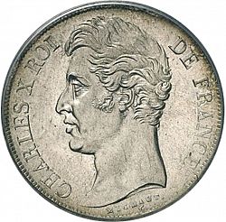 Large Obverse for 2 Francs 1825 coin