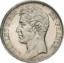 Large Obverse for 2 Francs 1828 coin