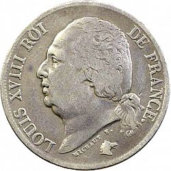 Large Obverse for 2 Francs 1818 coin