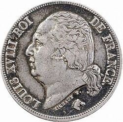 Large Obverse for 2 Francs 1822 coin