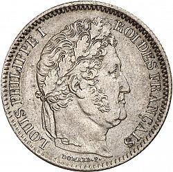 Large Obverse for 2 Franc 1832 coin
