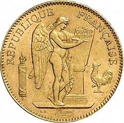 Large Obverse for 50 Francs 1904 coin