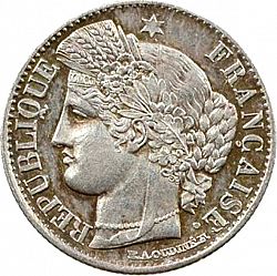 Large Obverse for 50 Centimes 1851 coin