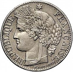 Large Obverse for 50 Centimes 1873 coin