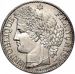 Large Obverse for 50 Centimes 1895 coin
