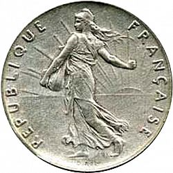 Large Obverse for 50 Centimes 1897 coin