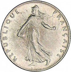 Large Obverse for 50 Centimes 1906 coin