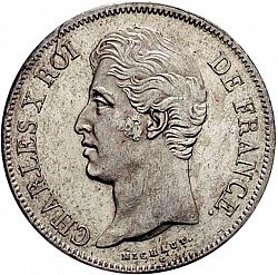Large Obverse for 5 Francs 1827 coin