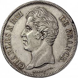 Large Obverse for 5 Francs 1830 coin