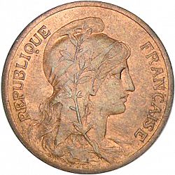 Large Obverse for 5 Centimes 1900 coin