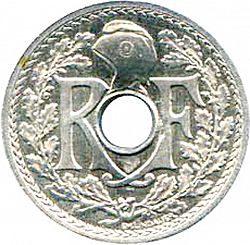 Large Obverse for 5 Centimes 1914 coin