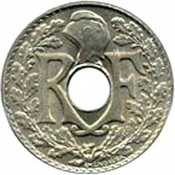 Large Obverse for 5 Centimes 1933 coin
