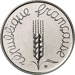 Large Obverse for 5 Centimes 1961 coin