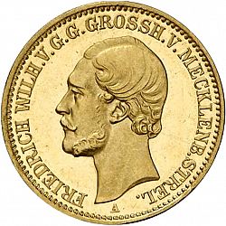 Large Obverse for 10 Mark 1873 coin