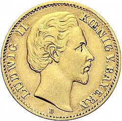 Large Obverse for 10 Mark 1873 coin