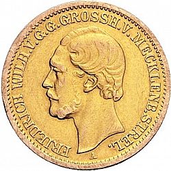 Large Obverse for 10 Mark 1874 coin