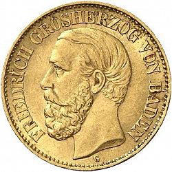 Large Obverse for 10 Mark 1876 coin