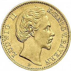 Large Obverse for 10 Mark 1878 coin