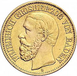 Large Obverse for 10 Mark 1878 coin