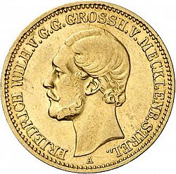 Large Obverse for 10 Mark 1880 coin